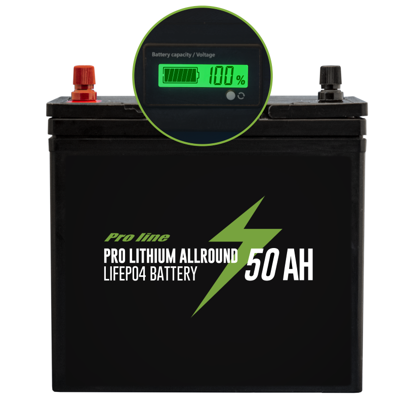 Proline Pro Lithium Allround LiFe PO4 Battery 50 Amp (Incl. Charger) 3 Proline Pro Lithium Allround LiFe PO4 Battery 50 Amp (Incl. Charger)